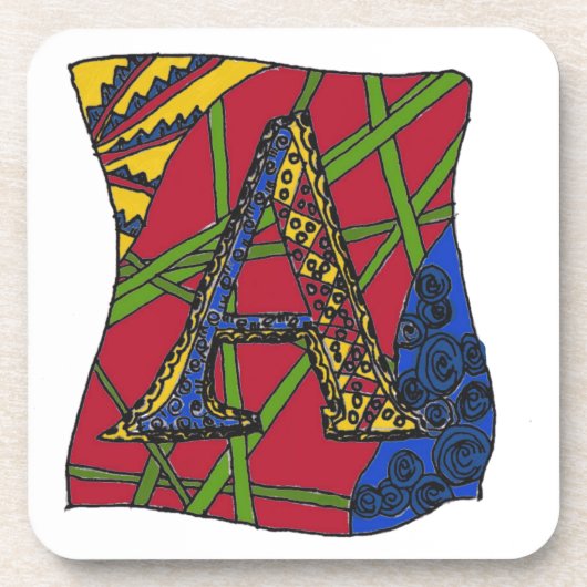 Brief "A" Onderzetter (Voorkant)