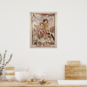 Brief A van Cicely Mary Barker -  kunst Poster (Keuken)