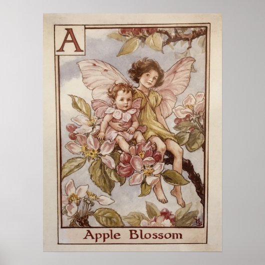 Brief A van Cicely Mary Barker -  kunst Poster (Voorkant)