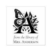 Brief A Vlinder Monogram Uit de Bibliotheek Van Zelfinktende Stempel (Design)