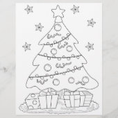 Brief aan de Drie Wijze Mannen Grijs + Kleurplaat (Achterkant)