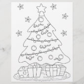 Brief aan de Drie Wijze Mannen Rood + Kleurplaat (Achterkant)