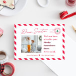 Brief aan de kerstkaart van Santa Kinder<br><div class="desc">Het seizoen vieren met deze moderne en stijlvolle kaart van Berry Berry Sweet. Overeenkomende items en meer ontwerpopties zijn beschikbaar in onze winkel: www.berryberrysweet.com. De kleuren van het ontwerp kunnen worden aangepast! Klik op "Verder aanpassen" om de ontwerpkleuren te wijzigen.</div>