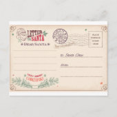 Brief aan de Kerstman Briefkaart (Voorkant)