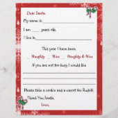 Brief aan de Kerstman, Kandijstokken en Sneeuwvlok (Voorkant)