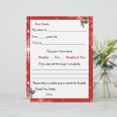 Brief aan de Kerstman, Kandijstokken en Sneeuwvlok (Staand voorkant)