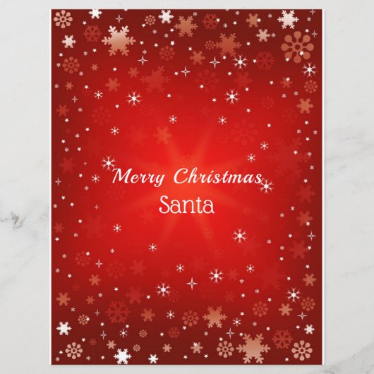 Brief aan de Kerstman, met foto van kind (Achterkant)