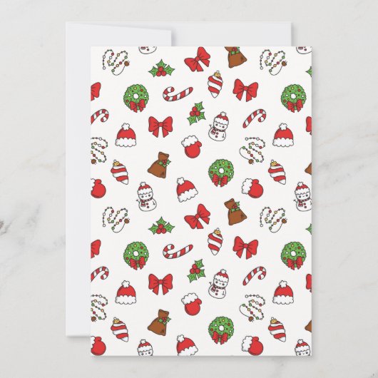 Brief aan de Kerstman met kindernaam Kaart (Achterkant)