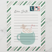 Brief aan de kerstman met zoete traktaties peperko (Voorkant)