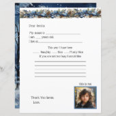 Brief aan de Kerstman, Voeg een foto van uw kind t (Voorkant / Achterkant)