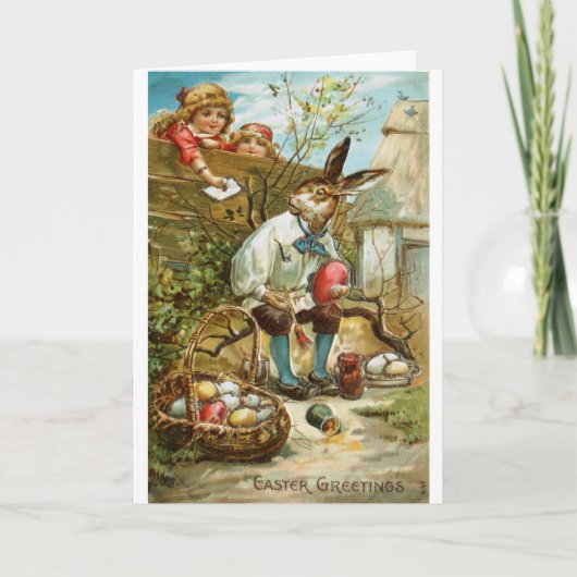 Brief aan de Paashaas Feestdagen Kaart (Voorkant)