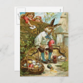 Brief aan de Paashaas Feestdagenkaart (Voorkant / Achterkant)