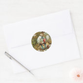 Brief aan de paashaas ronde sticker (Envelop)
