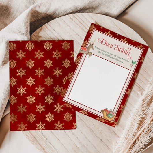 Brief aan de Santa sjabloon. Een afbeelding sjablo Kaart