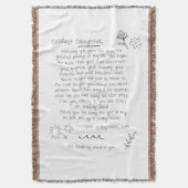 Brief aan dochter deken (Voorkant Verticaal)