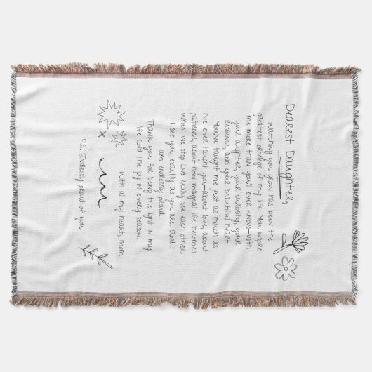 Brief aan dochter deken (Voorkant)