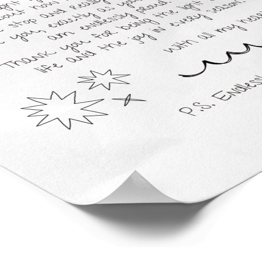 Brief aan dochter poster (Hoek)