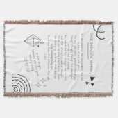 Brief aan een mooie vrouw deken (Voorkant)