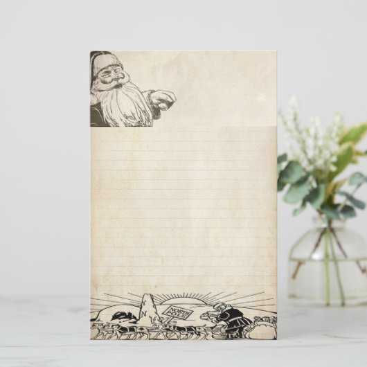  brief aan het blad voor Santa Paper (Staand voorkant)