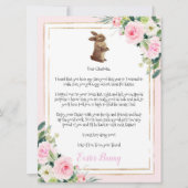 Brief aan het kind van de paasbunny kaart (Voorkant)