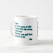 Brief aan kanker koffiemok (Voorkant links)