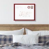 Brief aan kerstfeestdoek voor de kerstfeestdag van canvas afdruk (Insitu (Slaapkamer))