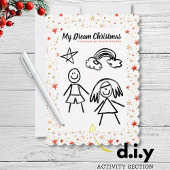 Brief aan Kerstman Activiteit voor kinderen DIY Ke Kaart