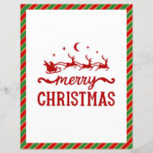 Brief aan Kerstman Kerstwenslijst voor kinderen (Achterkant)