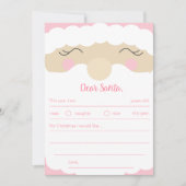 Brief Aan Kerstman Pinkmas Feestdagenkaart (Voorkant)