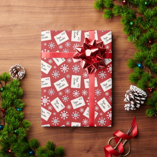 Brief Aan Kerstman Vakantie Cadeaupapier (Feestdagen Geschenken)