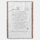 Brief aan mama deken (Voorkant Verticaal)