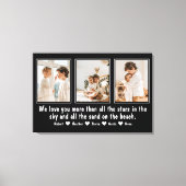 Brief aan mama of papa gepersonaliseerde familie f canvas afdruk (Voorkant)