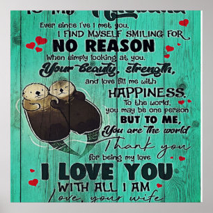 Brief aan mijn echtgenoot, Cute Family Decor Poster