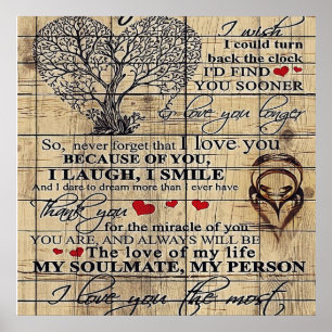 Brief aan mijn echtgenoot, Cute Family Decor Poster