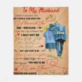 Brief aan mijn echtgenoot/echtgenote van Valentijn Fleece Deken (Voorkant)