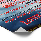 Brief aan mijn kleinzoon Gift, Love Baby Boy Gift  Poster (Hoek)