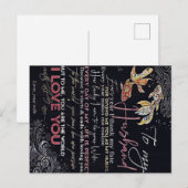 Brief aan mijn man | Beste Vaderdag cadeau | Aankondigingskaart (Voorkant / Achterkant)