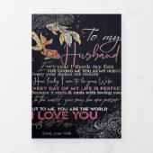 Brief aan mijn man | Beste Vaderdag cadeau | Drieluik Aankondiging (Cover)