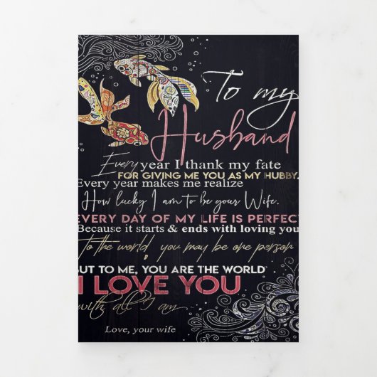 Brief aan mijn man | Beste Vaderdag cadeau | Drieluik Aankondiging (Cover)