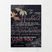 Brief aan mijn man | Beste Vaderdag cadeau | Drieluik Aankondiging (Cover)