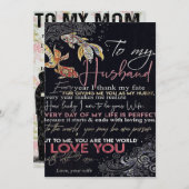 Brief aan mijn man | Beste Vaderdag cadeau | Feestdagenkaart (Voorkant / Achterkant)