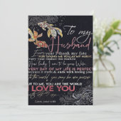 Brief aan mijn man | Beste Vaderdag cadeau | Feestdagenkaart (Staand voorkant)