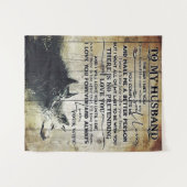 Brief aan mijn man | Beste Vaderdag cadeau | Wandkleed (Voorkant (horizontaal))