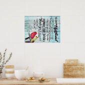 Brief aan mijn man: Cute Family Gift Poster (Keuken)