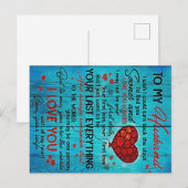 Brief aan mijn man | Geniet van mijn kastje Briefkaart (Voorkant / Achterkant)