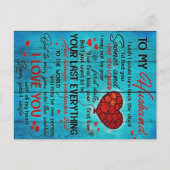 Brief aan mijn man | Geniet van mijn kastje Briefkaart (Voorkant)