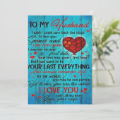 Brief aan mijn man | Geniet van mijn kastje Feestdagenkaart (Staand voorkant)