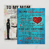 Brief aan mijn man | Geniet van mijn kastje Kaart (Voorkant / Achterkant)