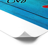 Brief aan mijn man | Geniet van mijn kastje Poster (Hoek)