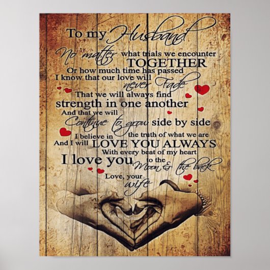 Brief aan mijn man | Geniet van mijn kastje Poster (Voorkant)